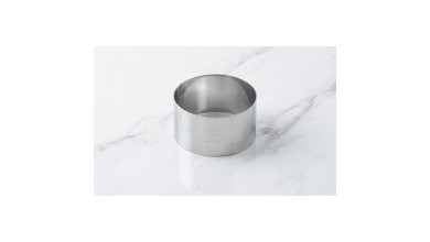 Cercle inox à mousse - Diamètre 8 cm - Cercle 8 cm