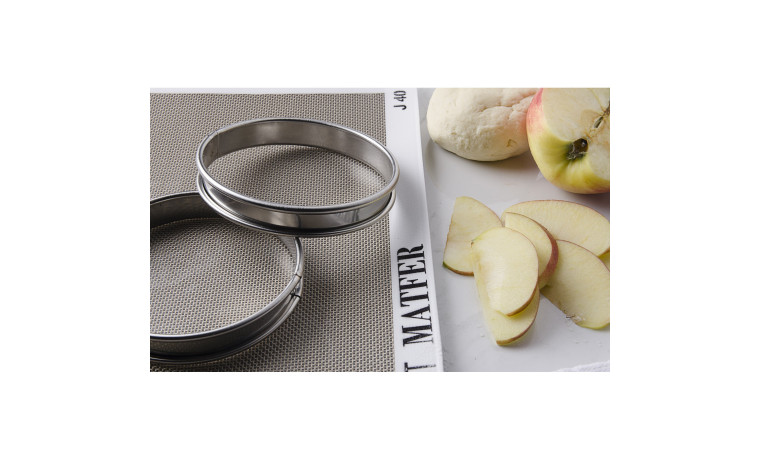 Cercle inox à tarte - Diamètre 12 cm - Cercle à tarte 12 cm