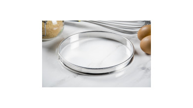 Cercle inox à tarte - Diamètre 18 cm - Cercle à tarte 18 cm