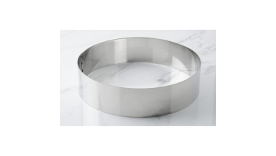 Cercle inox à vacherin - Diamètre 24 cm - Cercle à vacherin 24 cm
