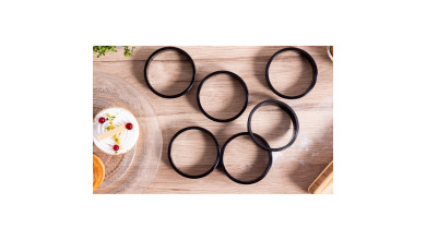 Cercles à tartes Exoglass (x6) - diamètre 10 cm - Cercles à tartes 10 cm