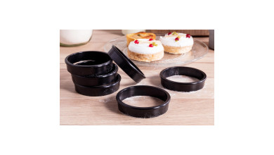 Cercles à tartes Exoglass (x6) - diamètre 8 cm - Cercles à tartes (x6) 8 cm