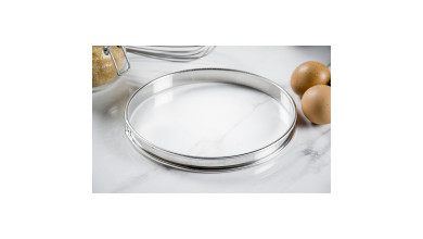 Cercle inox à tarte - Diamètre 20 cm - Cercle à tarte 20 cm