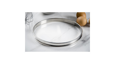 Cercle inox à tarte - Diamètre 22 cm - Cercle à tarte 22 cm
