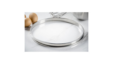Cercle inox à tarte - Diamètre 26 cm - Cercle à tarte 26 cm