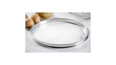 Cercle inox à tarte - Diamètre 28 cm - Cercle à tarte 28 cm