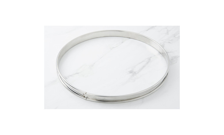 Cercle inox à tarte - Diamètre 28 cm - Cercle à tarte 28 cm