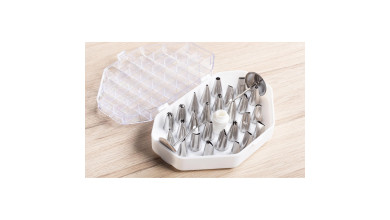 Boîte de 26 douilles décor fin - Boîte de 26 douilles