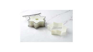 Boîte de 7 découpoirs étoiles 6 branches unis - Boîte de 7 découpoirs