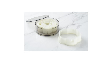 Boîte de 8 découpoirs fleurs cannelés - Boîte de 8 découpoirs