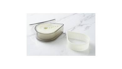 Boîte de 8 découpoirs larmes cannelés - Boîte de 8 découpoirs