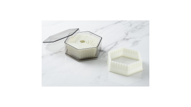 Boîte de 9 découpoirs hexagonaux cannelés - Boîte de 9 découpoirs