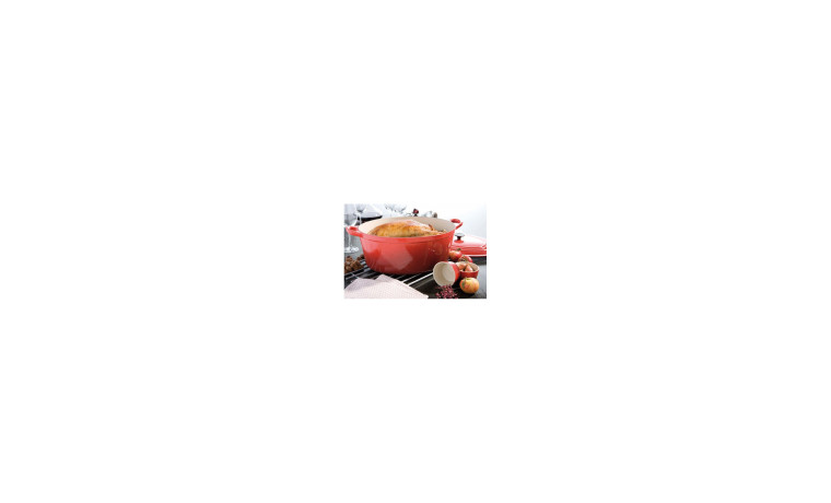 Cocotte Le Creuset en fonte cerise ovale 35 cm
