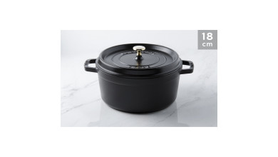 Cocotte fonte noire 18 cm - La Cocotte