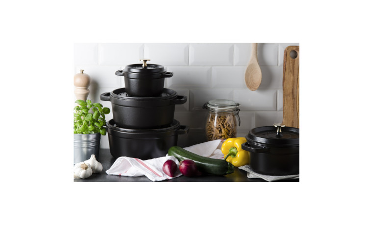 Cocotte fonte noire 20 cm - La Cocotte