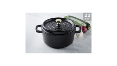 Cocotte fonte noire 22 cm