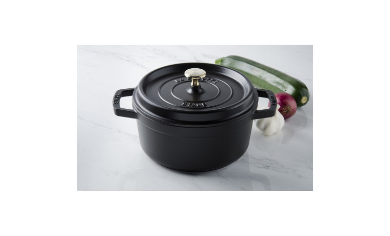 Cocotte fonte noire 22 cm