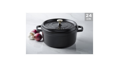 Cocotte fonte noire 24 cm - La Cocotte