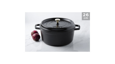 Cocotte fonte noire 26 cm - La Cocotte