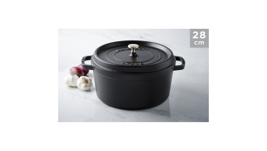 Cocotte fonte noire 28 cm