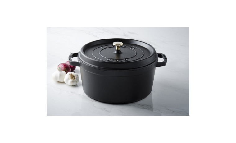 Cocotte fonte noire 28 cm