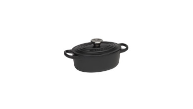 Cocotte Le Creuset en fonte noire ovale 33 cm