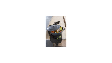 Cocotte Le Creuset en fonte noire ronde 34 cm - La Cocotte