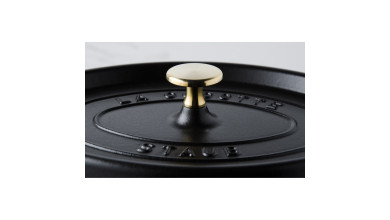 Cocotte ovale fonte noire 37 cm