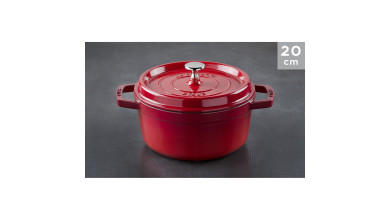 Cocotte Staub Cerise ronde 20 cm - La Cocotte