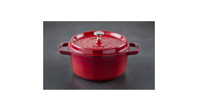 Cocotte Staub Cerise ronde 20 cm - La Cocotte