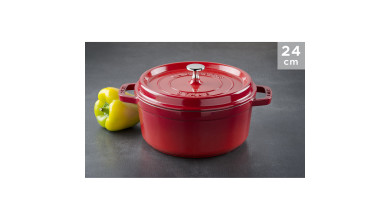 Cocotte Staub Cerise ronde 24 cm