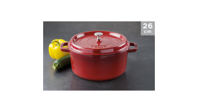 Cocotte Staub Cerise ronde 26 cm - La Cocotte