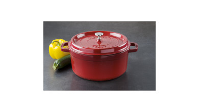 Cocotte Staub Cerise ronde 26 cm - La Cocotte