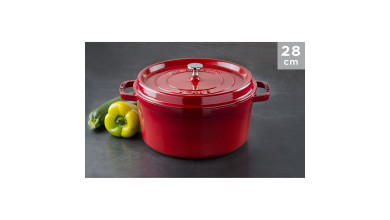 Cocotte Staub Cerise ronde 28 cm - La Cocotte
