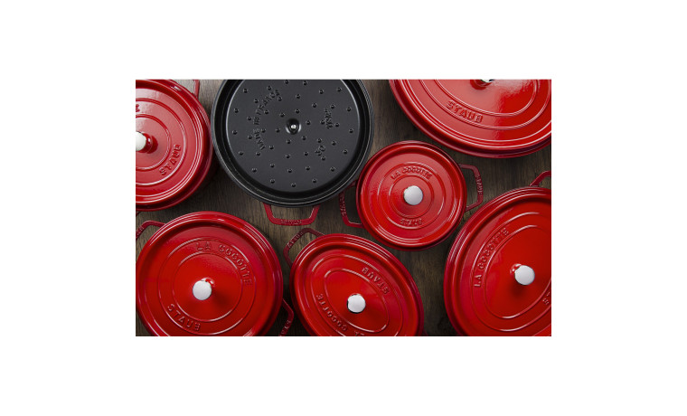 Cocotte Staub Cerise ronde 28 cm - La Cocotte