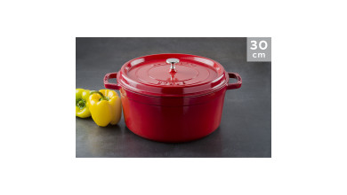 Cocotte Staub Cerise ronde 30 cm - La Cocotte