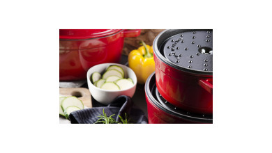 Cocotte Staub Cerise ronde 30 cm - La Cocotte