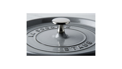 Cocotte Staub Gris graphite ronde 22 cm - La Cocotte