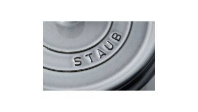 Cocotte Staub Gris graphite ronde 24 cm - La Cocotte