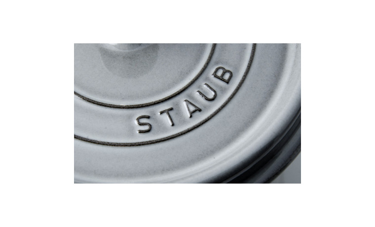 Cocotte Staub Gris graphite ronde 24 cm - La Cocotte