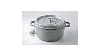 Cocotte Staub Gris graphite ronde 26 cm