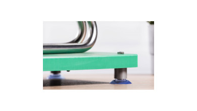 Coupe-frites inox sur planche