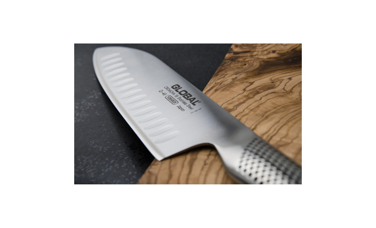 Couteau Santoku alvéolé 18 cm G48