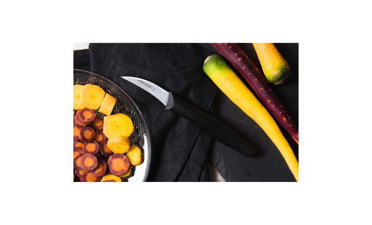 Couteau à légumes lame courbée 6cm - Couteau à légumes 6 cm