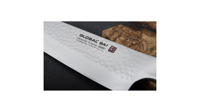 Couteau japonais santoku 19 cm Global Sai 03