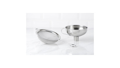 Entonnoir + tamis inox amovible - L'Entonnoir + tamis