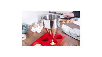 Entonnoir automatique à piston + support - Entonnoir + support