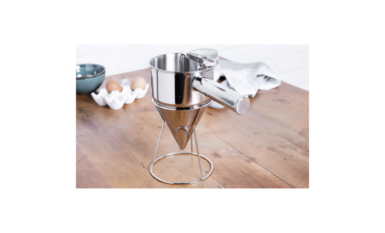 Entonnoir automatique à piston + support - Entonnoir + support