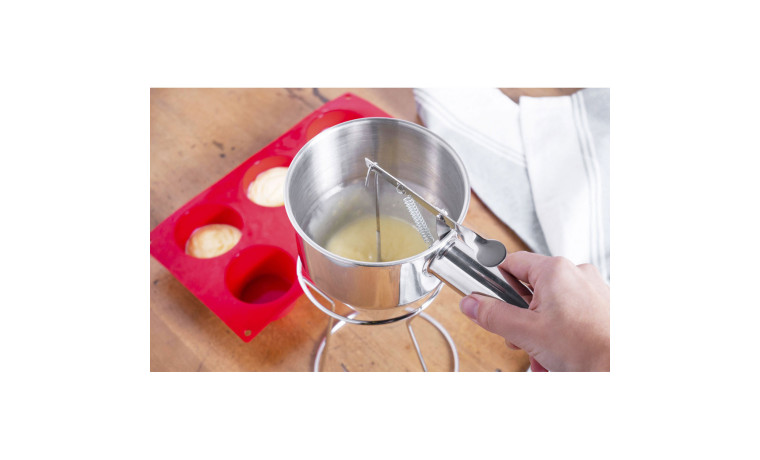 Entonnoir automatique à piston + support - Entonnoir + support