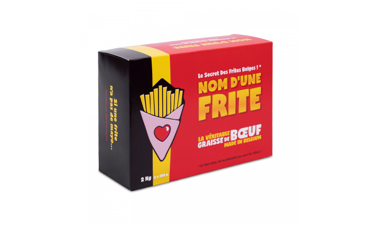 Graisse de boeuf pure "Nom d'une Frite" - 2 kilos